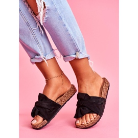 SEA Dam tofflor på korkbågar svart Felis 2