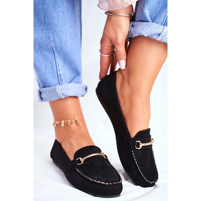 BUGO Dam Loafers Mocka Svart Dykning 1