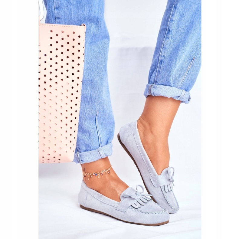 BUGO Dam Loafers Mocka Blå Velucci 1