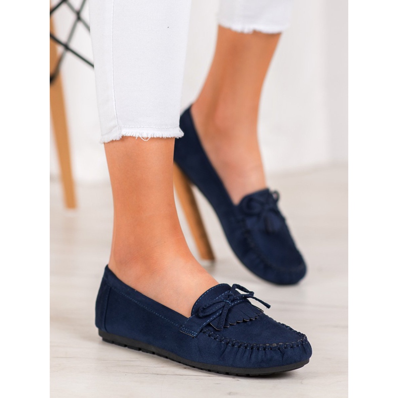 Diamantique Klassiska loafers blå 1