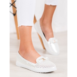 Weide Openwork Lords med prydnad vit 1