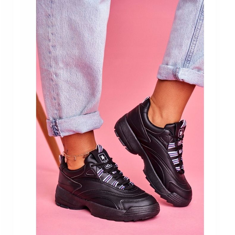 EVE Kvinnors sportskor Svart Boston 1