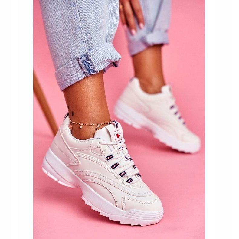 EVE Kvinnors sportskor Vit Boston 1