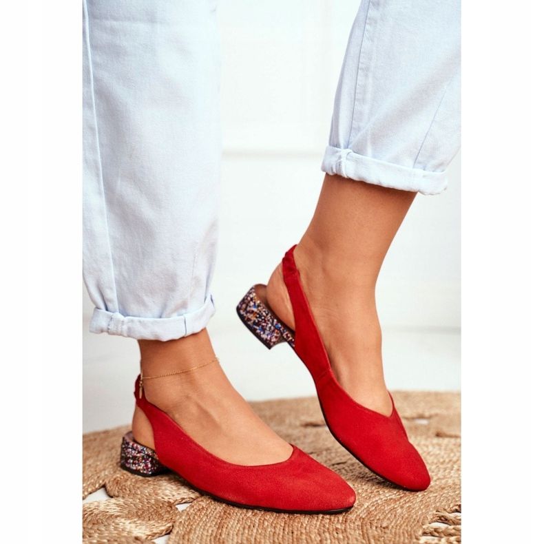 Slip-on-pumpar för kvinnor Maciejka Miami Red 04482-08 röd 1