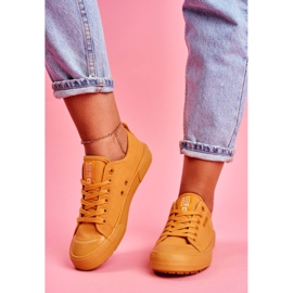 Dam Sneakers Big Star Yellow FF274A086 gul 1