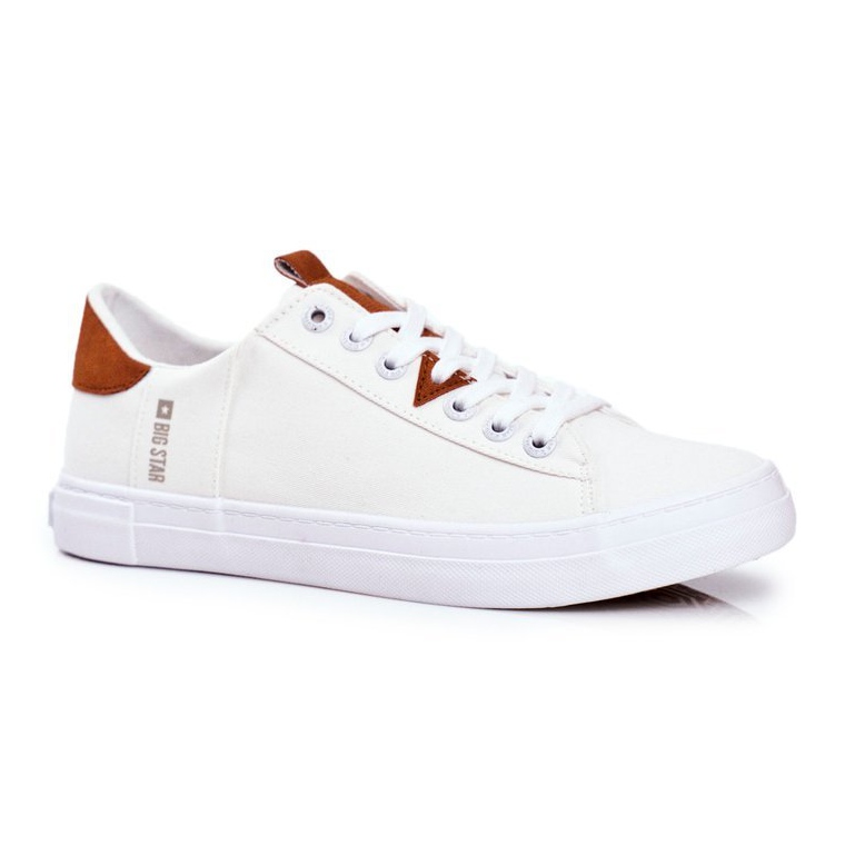 Herr Sneakers Low Big Star White FF174312 vit 1
