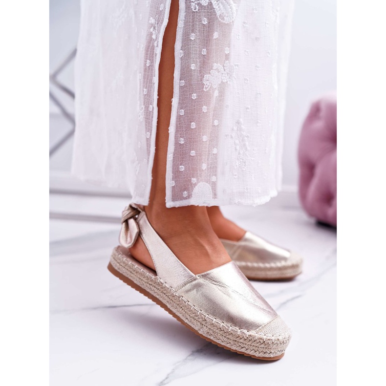 FRJ Golden Contour Espadriller för kvinnor gyllene 2