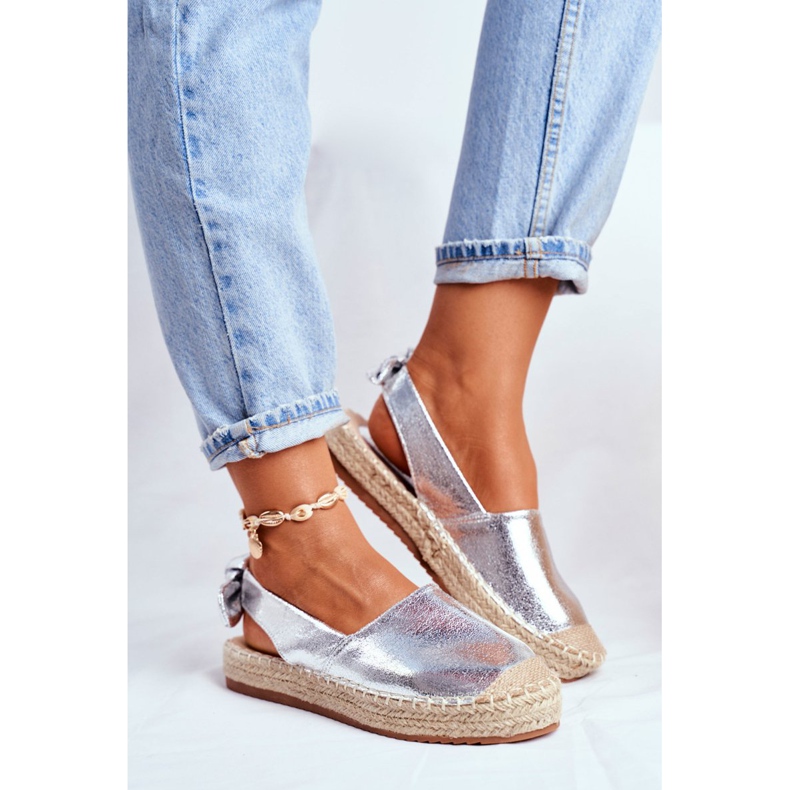 FRJ Silver Contour Espadrilles för kvinnor grå 2