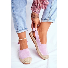 FRJ Kvinnors Espadrilles mocka Violet kontur purpur 1