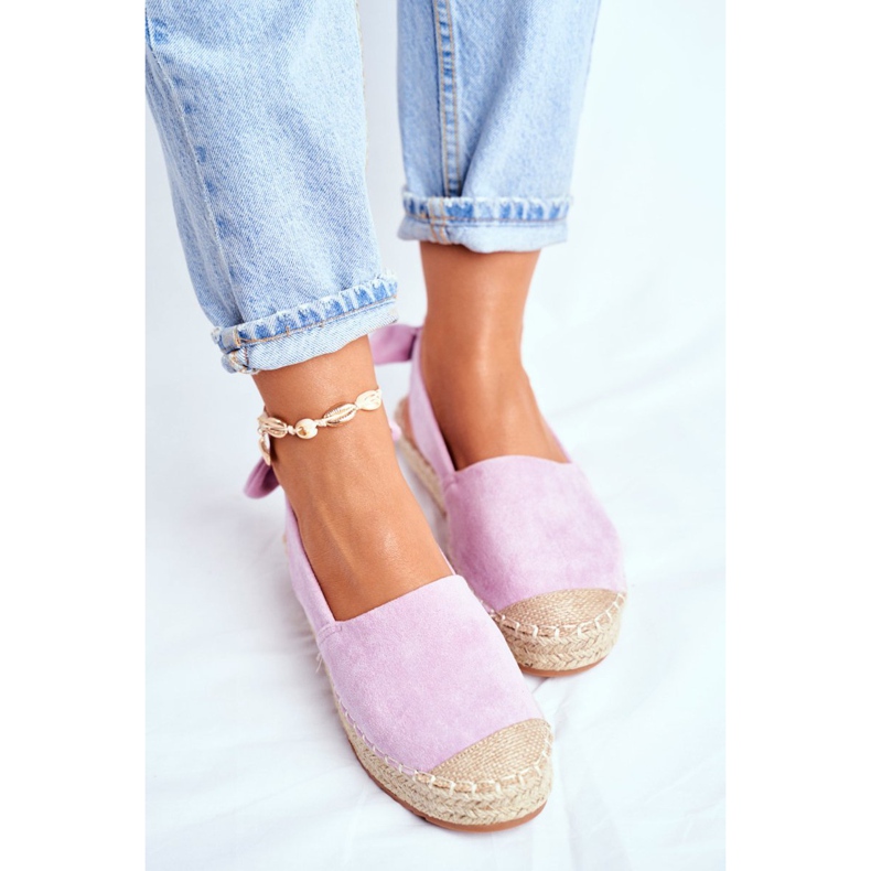 FRJ Kvinnors Espadrilles mocka Violet kontur violett 2