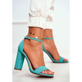 ADY Kvinnors sandaler på en klack mocka grön Anastasie 2