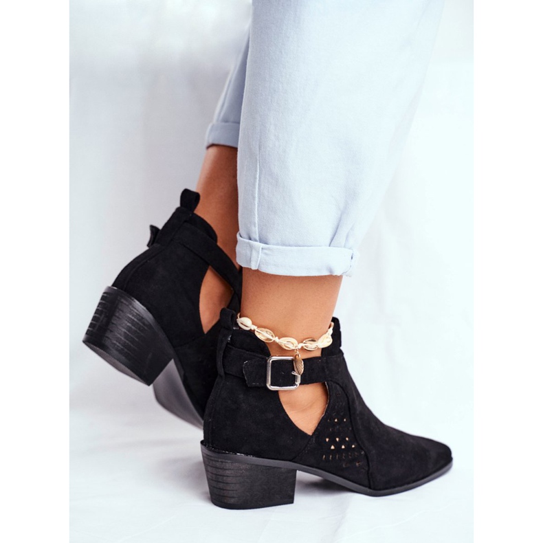 Bellucci Damskor med snitt Svart Rita 2