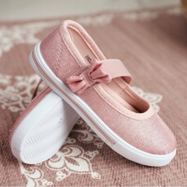 EVE Barnens rosa Bianka ballerina sneakers 1