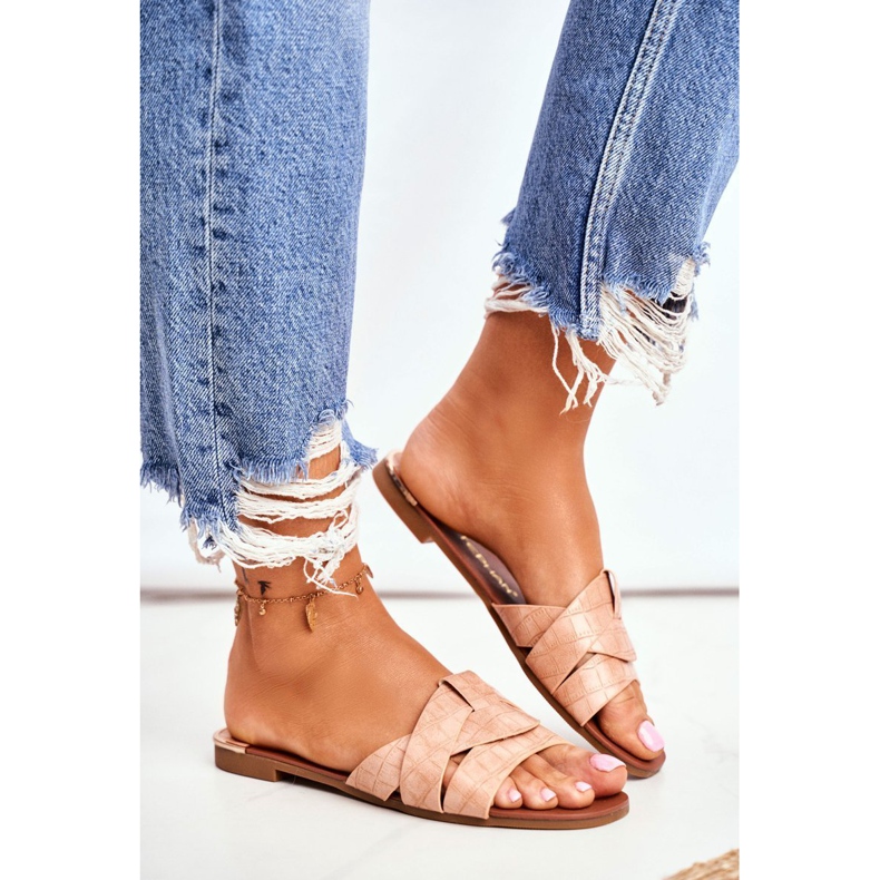 Dam Tofflor Ormskinn Rosa chans 1