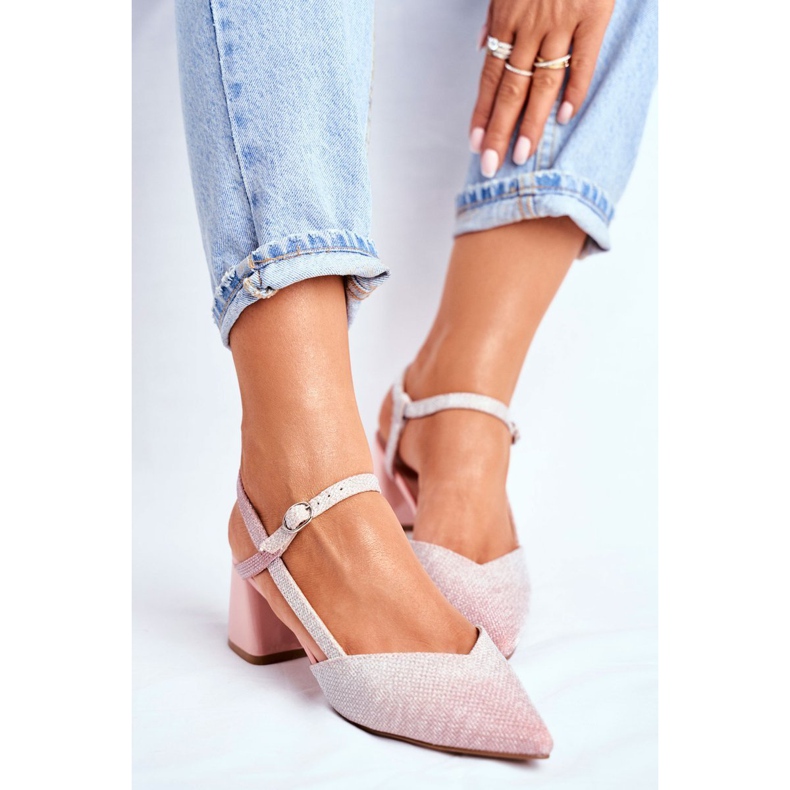 SEA Kvinnors pumpar på en klack Rosa guld Alice mångfärgad 1