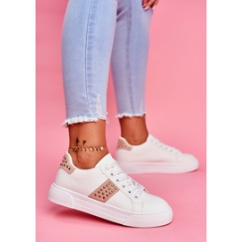 ADY Sport Dam vita och beige skor band 2