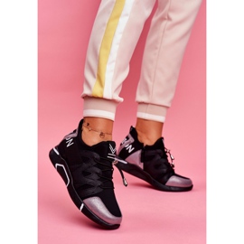 SEA Kvinnors sportskor med dragkedja och manschett Svartgrå Terfin 1