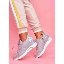 SEA Kvinnors sportskor med dragkedja och fodring i grå terfin 2