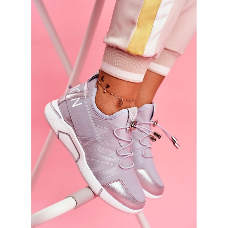 SEA Kvinnors sportskor med dragkedja och fodring i grå terfin 1