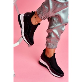 Vinceza Dam Sport Slip-On läderskor Svart SG20-7769 Följ med oss 2