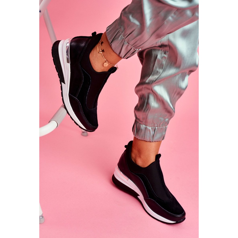 Vinceza Dam Sport Slip-On läderskor Svart SG20-7769 Följ med oss 2