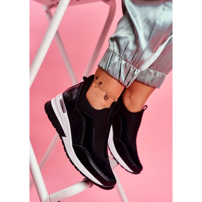 Vinceza Dam Sport Slip-On läderskor Svart SG20-7769 Följ med oss 1