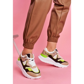 PS1 Kvinnors sportskor Sneakers White Freak vit brun mångfärgad 2