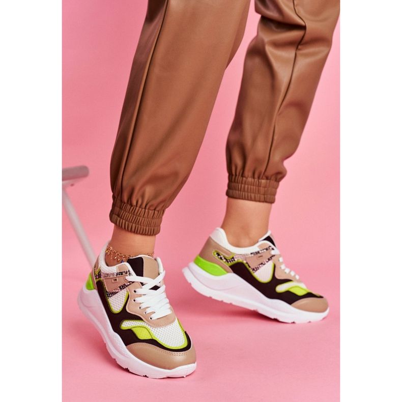 PS1 Kvinnors sportskor Sneakers White Freak vit brun mångfärgad 2