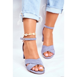 SEA Mockasandaler på en bar blå Nela 1