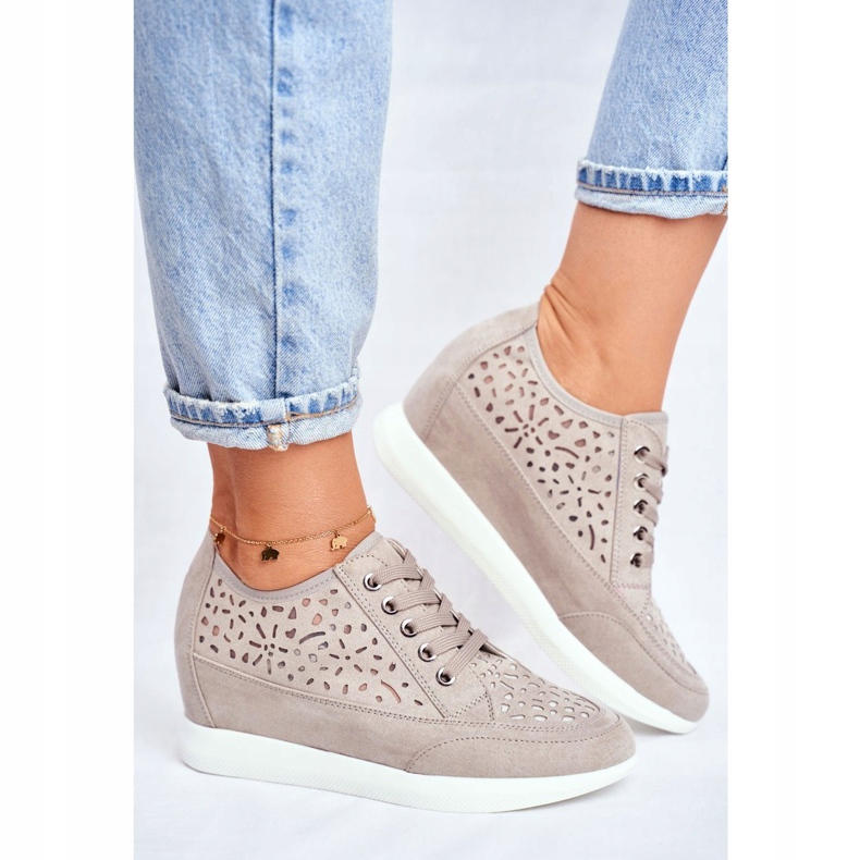 Dam Sergio Leone Sneakers Grå Openwork PB122 1