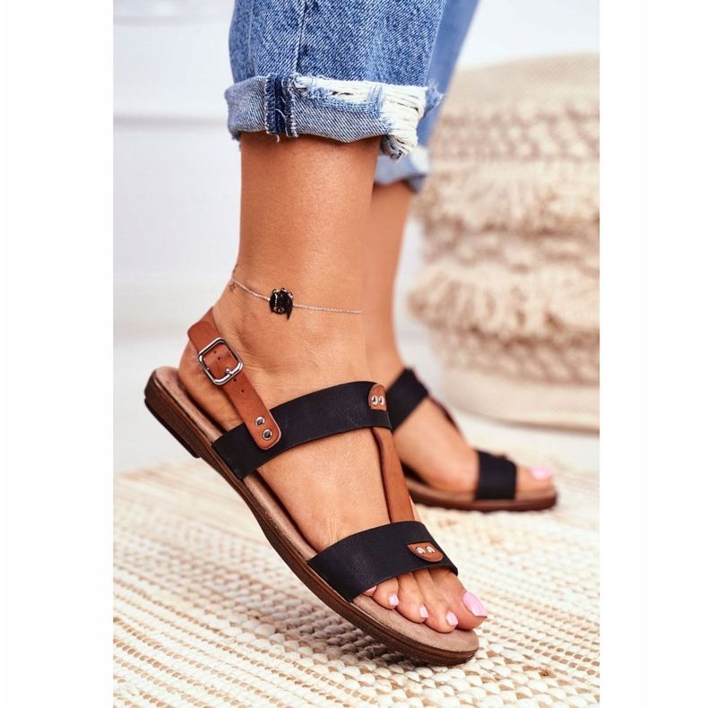 EVE Eleganta damsandaler 20SD35-0307 Svart Renna 1