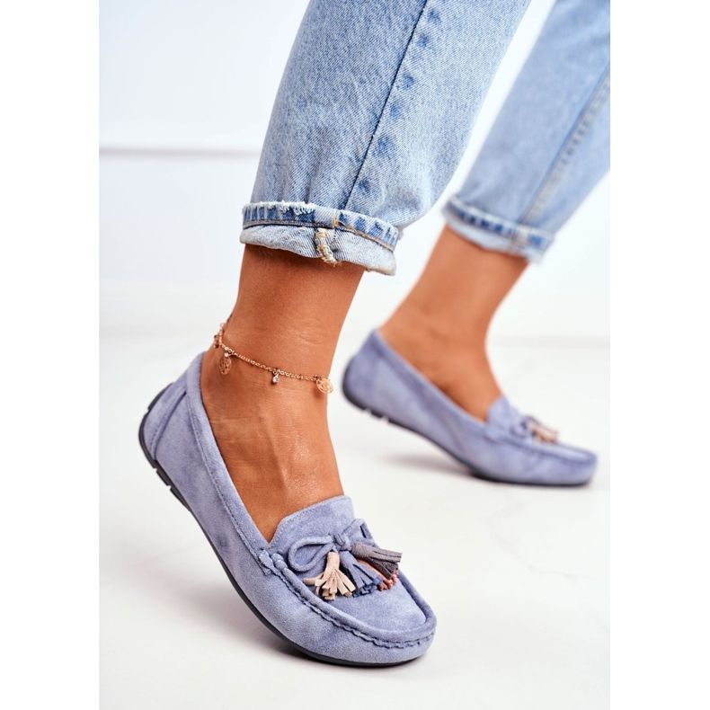 EVE Dam Loafers Mocka 20PB35-2003 Blå Donna Mia 1