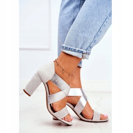 EVE Kvinnor Sandaler Mocka Slip On Grå Varina 1