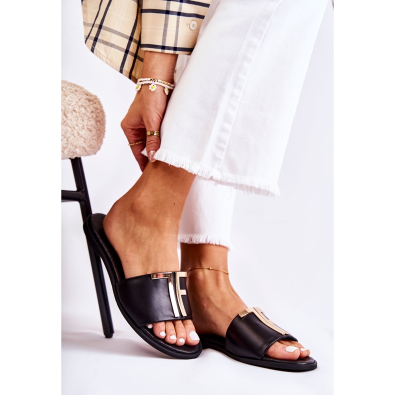 Eleganta damtofflor Svart Nicole Dilmah 1