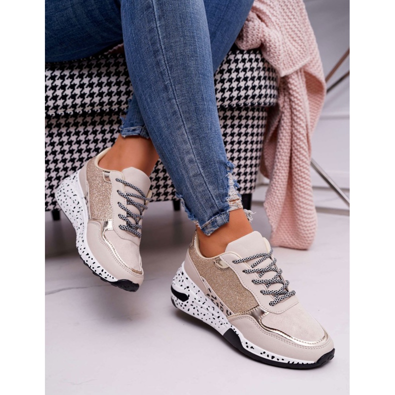 Kvinnors sportskor Tjock sula Beige Nokien 2