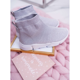 FRROCK Barnens sportskor Brocade Silver Deva grå 2