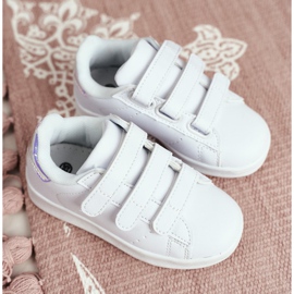 FRROCK Sportskor Barnens ungdom med kardborrband Vit och Silver Fifi 1