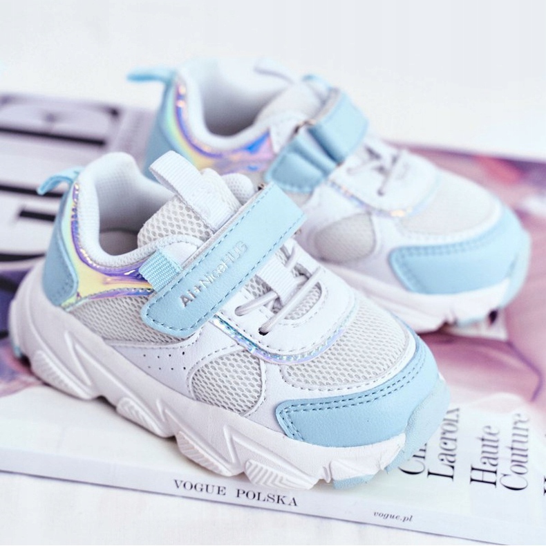 Sportskor Barn Blå ABCKIDS B011104349 vit 1