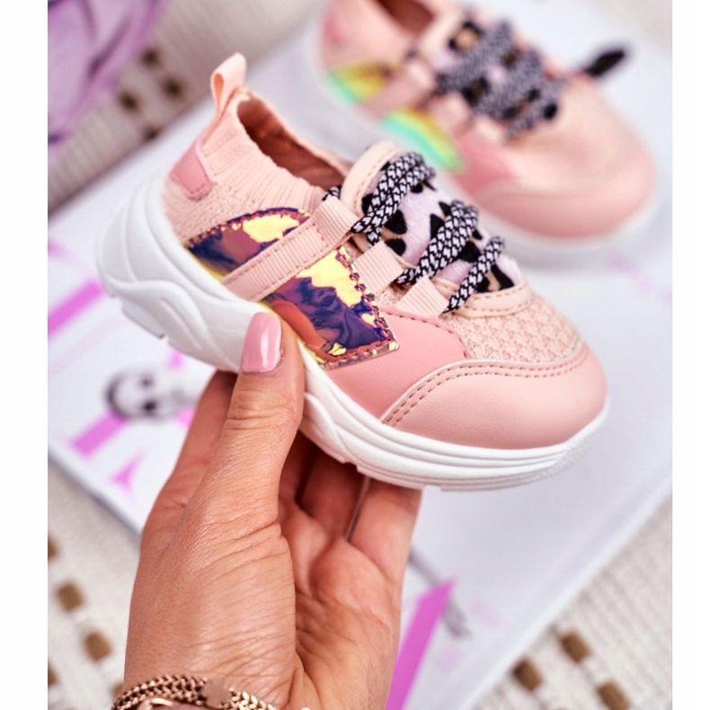 FRROCK Barns rosa Velma sportskor 1