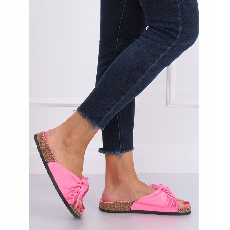 Rosa boho tofflor för kvinnor CK136P Fushie 2