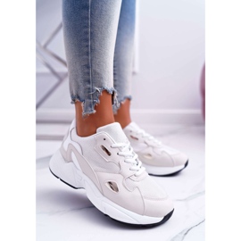 FRJ Kvinnors sportskor Vit Beige Szantal brun 1