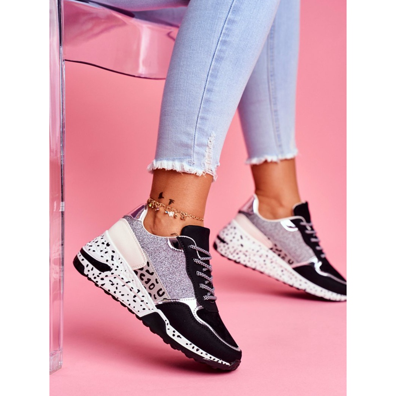 Kvinnors sportskor Tjock sula Svart Nokien 2