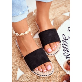 FRJ Klassiska damtofflor mocka svart Look At Me 1