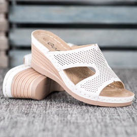 GOLL Lätta kil tofflor vit 1