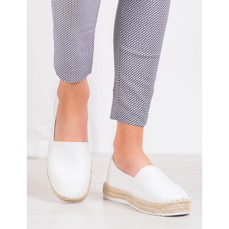 Small Swan Textil Espadrilles vit 2