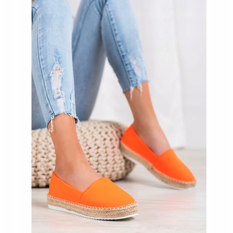 Small Swan Textil Espadrilles orange 1