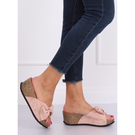 Pink Pink wedge tofflor 7862-KL Pink rosa 2