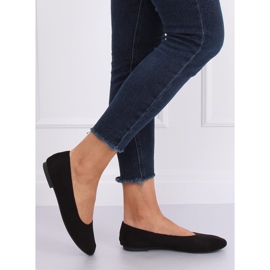 Mjuka svarta ballerinor för kvinnor NK17P Svart 2