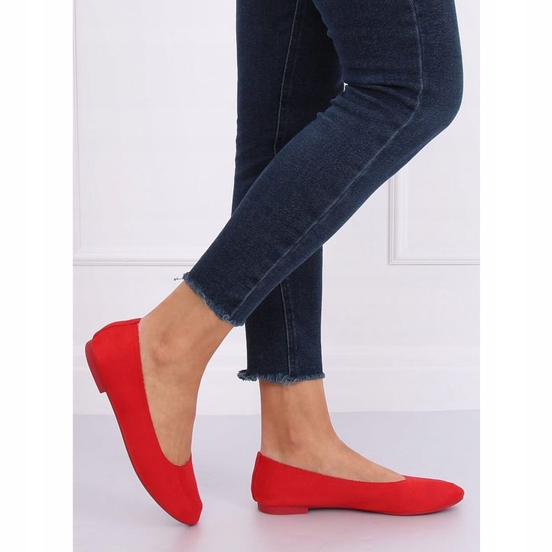 Mjuka röda damballerinor NK17P Röd 1
