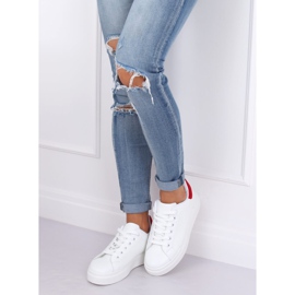 Vita damskor 85-428 VIT / RÖD 2